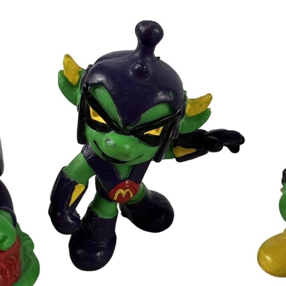 Vintage 1984 Bully Astromik McDonalds Alien Figurines Set Of 4 - Picture 3 of 6